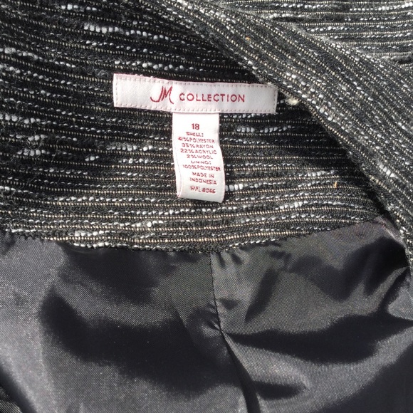 JM Collection size 18 button down lined jacket - Picture 4 of 7